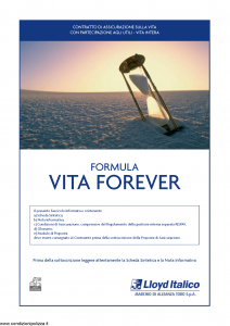Lloyd Italico - Formula Vita Forever - Modello s11l-140 Edizione 09-2009 [44P]