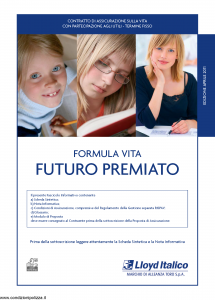 Lloyd Italico - Formula Vita Futuro Premiato - Modello s11l-138 Edizione 04-2011 [48P]