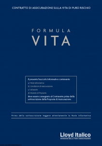 Lloyd Italico - Formula Vita - Modello s11l-144 Edizione 30-04-2008 [30P]
