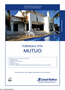 Lloyd Italico - Formula Vita Mutuo - Modello s11l-119 Edizione 04-2011 [28P]