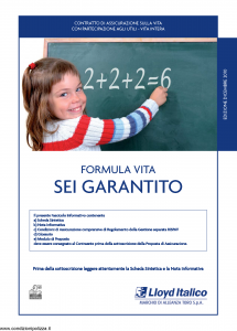 Lloyd Italico - Formula Vita Sei Garantito - Modello s11l-186 Edizione 12-2010 [38P]
