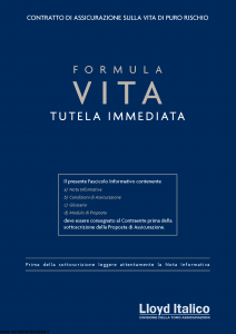 Lloyd Italico - Formula Vita Tutela Immediata - Modello s11l-100 Edizione 09-2008 [20P]