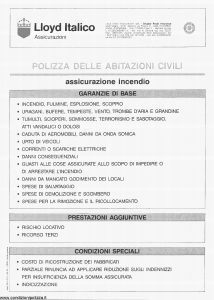 Lloyd Italico - Polizza Delle Abitazioni Civili - Modello s01l-271 Edizione 09-1991 [6P]