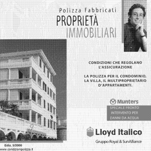 Lloyd Italico - Polizza Fabbricati Proprieta' Immobiliari - Modello s01l-420 Edizione 05-2000 [64P]