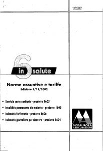 Meie Aurora - 6 In Salute Norme Assuntive E Tariffe - Modello u1602t Edizione 11-2002 [SCAN] [21P]