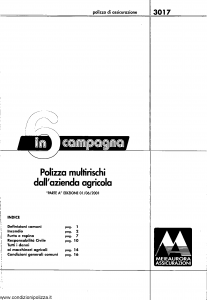Meie Aurora - 6 In Campagna Multirischi Del'Azienda Agricola - Modello u3017a Edizione 01-06-2001 [SCAN] [18P]