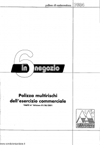 Meie Aurora - 6 In Negozio Multirischi Dell'Esercizio Commerciale - Modello u7604a Edizione 01-06-2001 [SCAN] [37P]