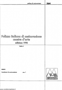 Meie Aurora - Polizza Italiana Assicurazione Mostre Arte - Modello u0564a Edizione 1998 [SCAN] [6P]