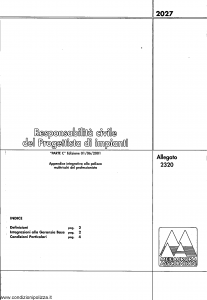 Meie Aurora - Responsabilita' Civile Del Progettista Di Impianti - Modello u2302c Edizione 01-06-2001 [SCAN] [6P]