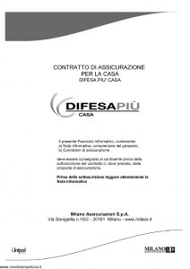 Milano Assicurazioni - Difesa Piu' Casa - Modello 11556 Edizione 03-2013 [64P]