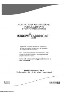 Milano Assicurazioni - Difesa Piu' Fabbricati Full - Modello 11499 Edizione 11-2011 [48P]