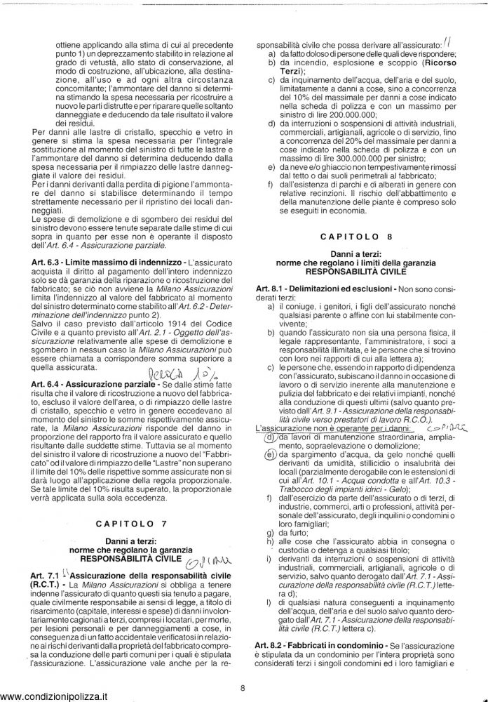 Milano Assicurazioni - Il Fabbricato - Modello 947 Edizione ...