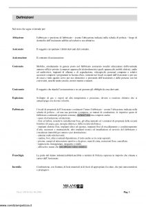 Milano Assicurazioni - Incendio Abitazione - Modello 11536 Edizione 06-2006 [10P]