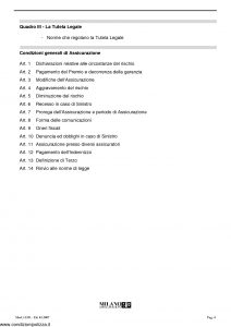 Milano Assicurazioni - La Mia Assicurazione Rc Piu' - Modello 11351 Edizione 01-2007 [66P]