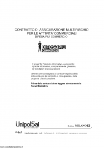 Milano - Difesa Piu' Commercio - Modello 11689 Edizione 01-2014 [72P]