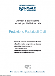 Navale - Protezione Fabbricati Civili - Modello pfc001 Edizione 02-2011 [28P]