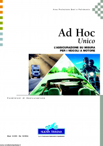 Nuova Tirrena - Ad Hoc Unico - Modello 12.000 Edizione 10-2004 [62P]