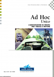 Nuova Tirrena - Ad Hoc Unico - Modello 12.019 Edizione 01-2008 [70P]