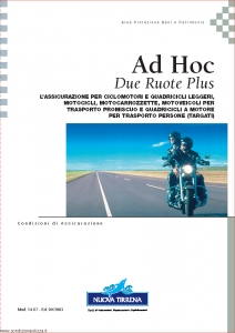 Nuova Tirrena - Ah Hoc Due Ruote Plus - Modello 14.67 Edizione 09-2003 [SCAN] [49P]