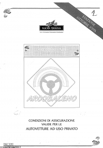 Nuova Tirrena - Arcobaleno Multirischi Auto - Modello 12.92 Edizione 10-1995 [55P]