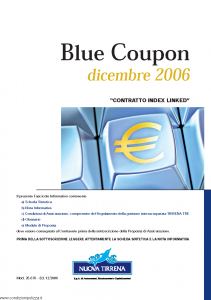 Nuova Tirrena - Blue Coupon Dicembre 2006 - Modello 26.676 Edizione 12-2006 [50P]