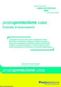 Poste Assicura - Posta Protezione Casa - Modello 0005 Edizione 04-2010 [36P]