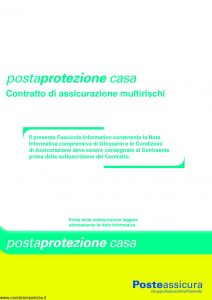 Poste Assicura - Posta Protezione Casa - Modello 0042 Edizione 12-2010 [40P]