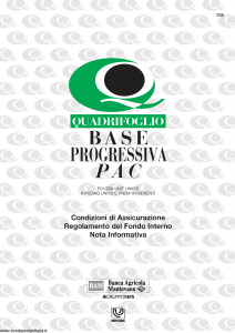 Quadrifoglio - Base Progressiva Pac - Modello s70340-moass0067 Edizione 03-2004 [20P]