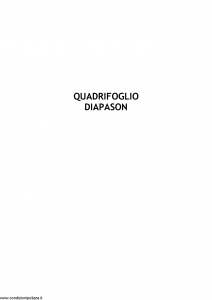 Quadrifoglio - Diapason - Modello nd Edizione nd [14P]