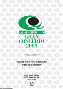 Quadrifoglio - Gran Concerto 2003 - Modello s70314-moass0013a Edizione 02-2003 [8P]