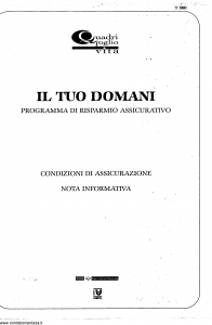 Quadrifoglio - Il Tuo Domani - Modello s70204 Edizione 01-1998 [SCAN] [8P]