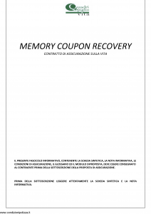 Quadrifoglio - Memory Coupon Recovery - Modello axc-mc-mc10 Edizione 09-2010 [26P]