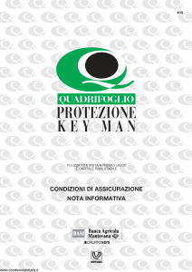 Quadrifoglio - Protezione Key Man - Modello s70341-moass0068 Edizione 03-2004 [12P]