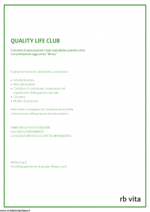 Rb Vita - Quality Life Club - Modello 7340 Edizione 03-2008 [46P]