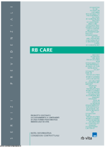 Rb Vita - Rb Care Servizi Previdenziali - Modello 7314 Edizione 04-2002 [28P]