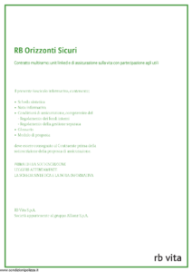 Rb Vita - Rb Orizzonti Sicuri - Modello 8027 Edizione 05-2012 [68P]