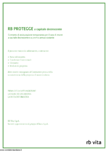 Rb Vita - Rb Protegge A Capitale Decrescente - Modello 7304d Edizione 07-2010 [28P]