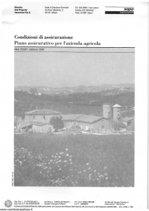 Sapa - Piano Assicurativo Per L'Azienda Agricola - Modello p-2237 Edizione 12-1993 [SCAN] [23P]