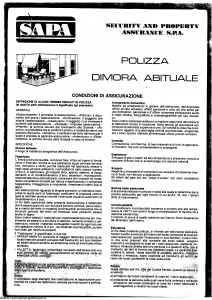 Sapa - Polizza Dimora Abituale - Modello nd Edizione nd [SCAN] [5P]