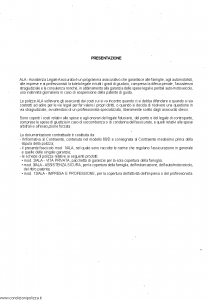 Sara - Ala Assistenza Legale Assicurativa Mod.1 - Modello 1-ala Edizione 01-2002 [SCAN] [19P]