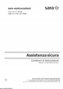Sara - Assistenza Sicura - Modello 60tla Edizione 01-2015 [14P]