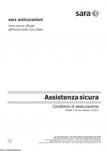 Sara - Assistenza Sicura - Modello 60tla Edizione 12-2010 [14P]