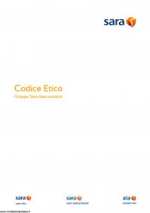 Sara - Codice Etico - Modello nd Edizione 2013 [14P]