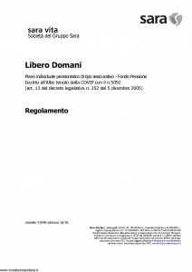 Sara - Libero Domani - Modello v394b Edizione 10-2018 [14P]