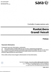 Sara - Ruota Libera - Modello 60rlgv Edizione 03-2014 [31P]