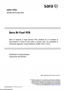 Sara - Sara Bi-Fuel Pir (Tariffa 163G E 163U) - Modello v399-cda Edizione 01-01-2019 [26P]