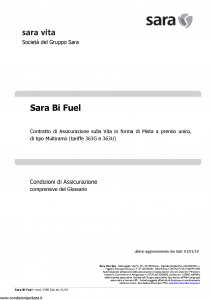 Sara - Sara Bi-Fuel (Tariffa 363G E 363U) - Modello v398-cda Edizione 01-01-2019 [29P]