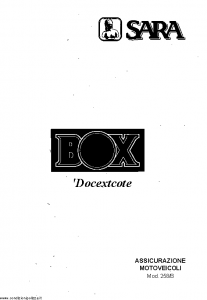 Sara - Sara Box Docextcote - Modello 258-b Edizione 04-2002 [SCAN] [48P]