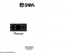 Sara - Sara Box Due Ruote - Modello 258-b Edizione 08-2000 [SCAN] [25P]