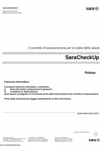 Sara - Sara Check Up - Modello 60scu Edizione 03-2017 [58P]